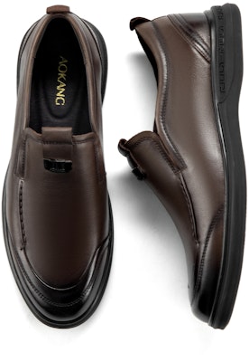 Aokang Sepatu Kulit Kasual Nyaman Formal Pria 'Cokelat' 1233114025 Shop Aokang Sepatu Kulit Kasual Nyaman Formal Pria 'Cokelat' 1233114025