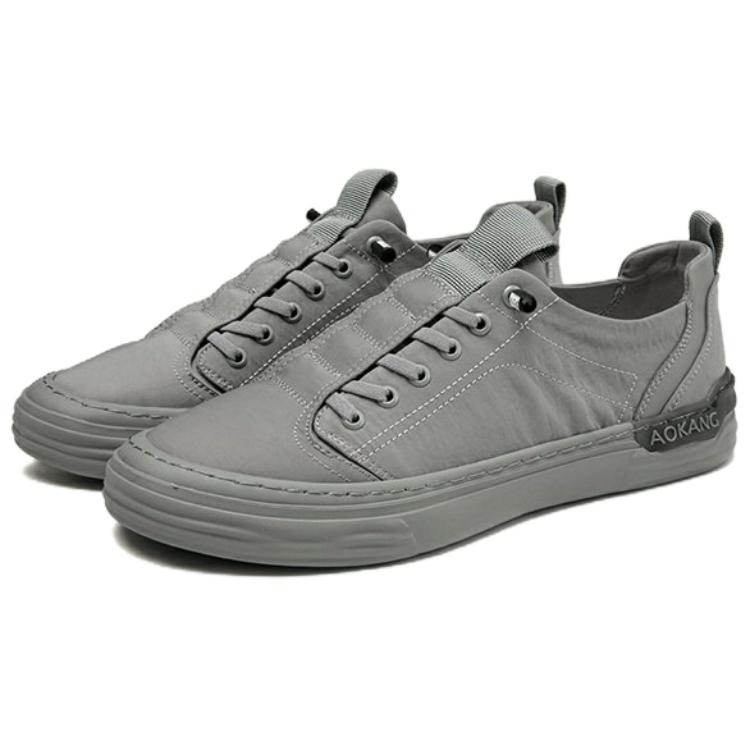 Aokang Low-Top Skateboard Sneakers 'Fashion Round Toe Grey' 圖 2