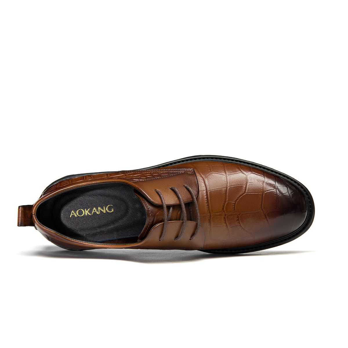 Aokang Low Top 'Brown Dress Leather' 圖 3