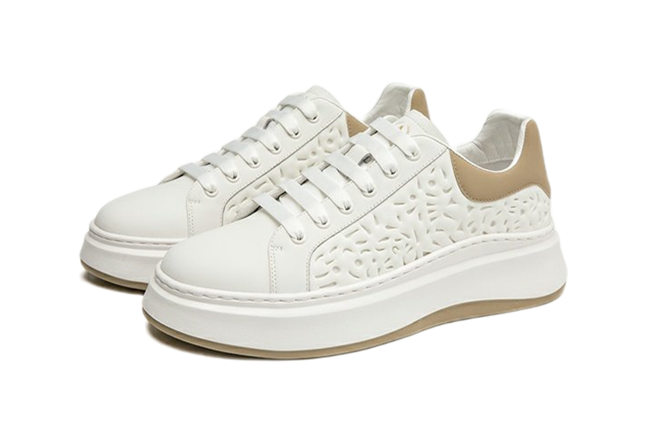 Lookbook Aokang Sneaker Rendah 'Putih Aprikot' 1233432006