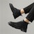 Aokang Martin Boot 'Fesyen Kasual Hitam' 1215013009W