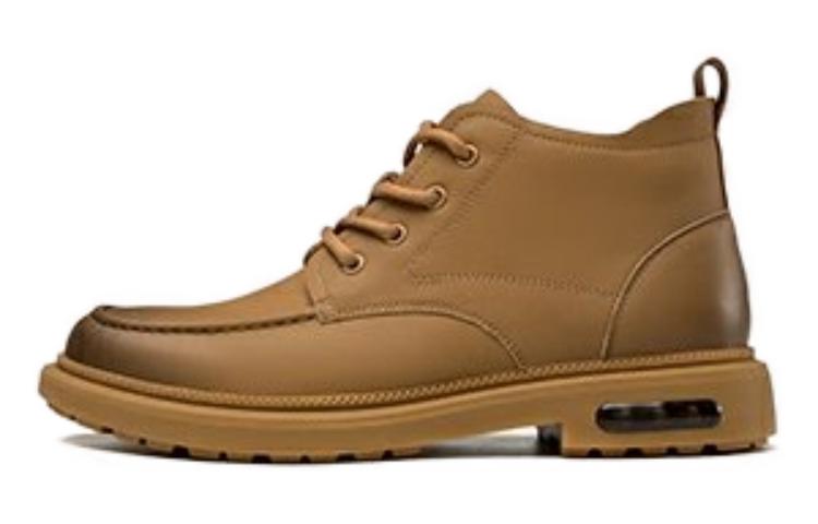 Aokang Martin Boots 'British Retro Round Toe Brown'