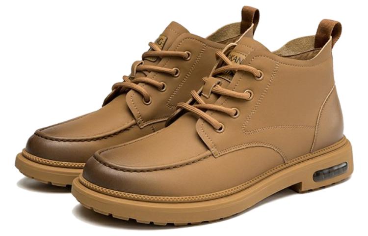 Aokang Martin Boots 'British Retro Round Toe Brown' 圖 3