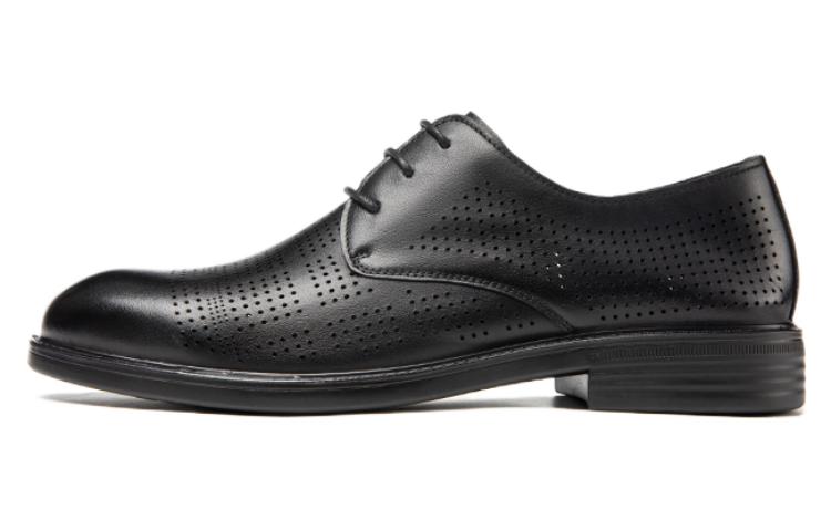 Aokang Oxford 'Black Breathable Hollow-out' 1233811013