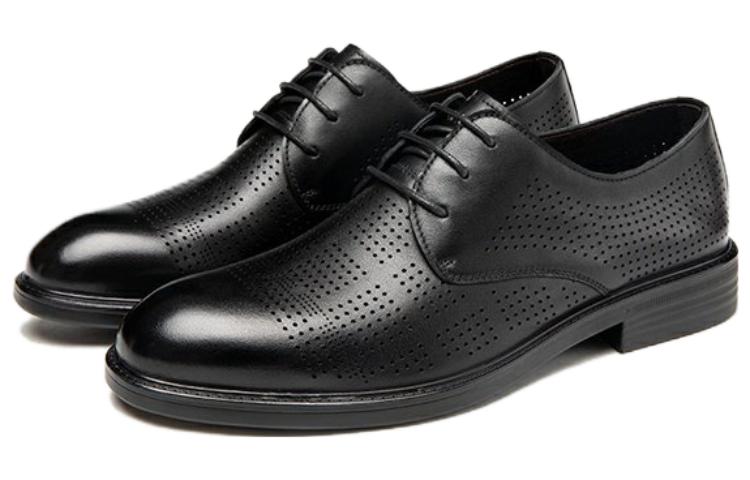 Lookbook Aokang オックスフォード「ブラック通気性ホロウアウト」1233811013 1233811013