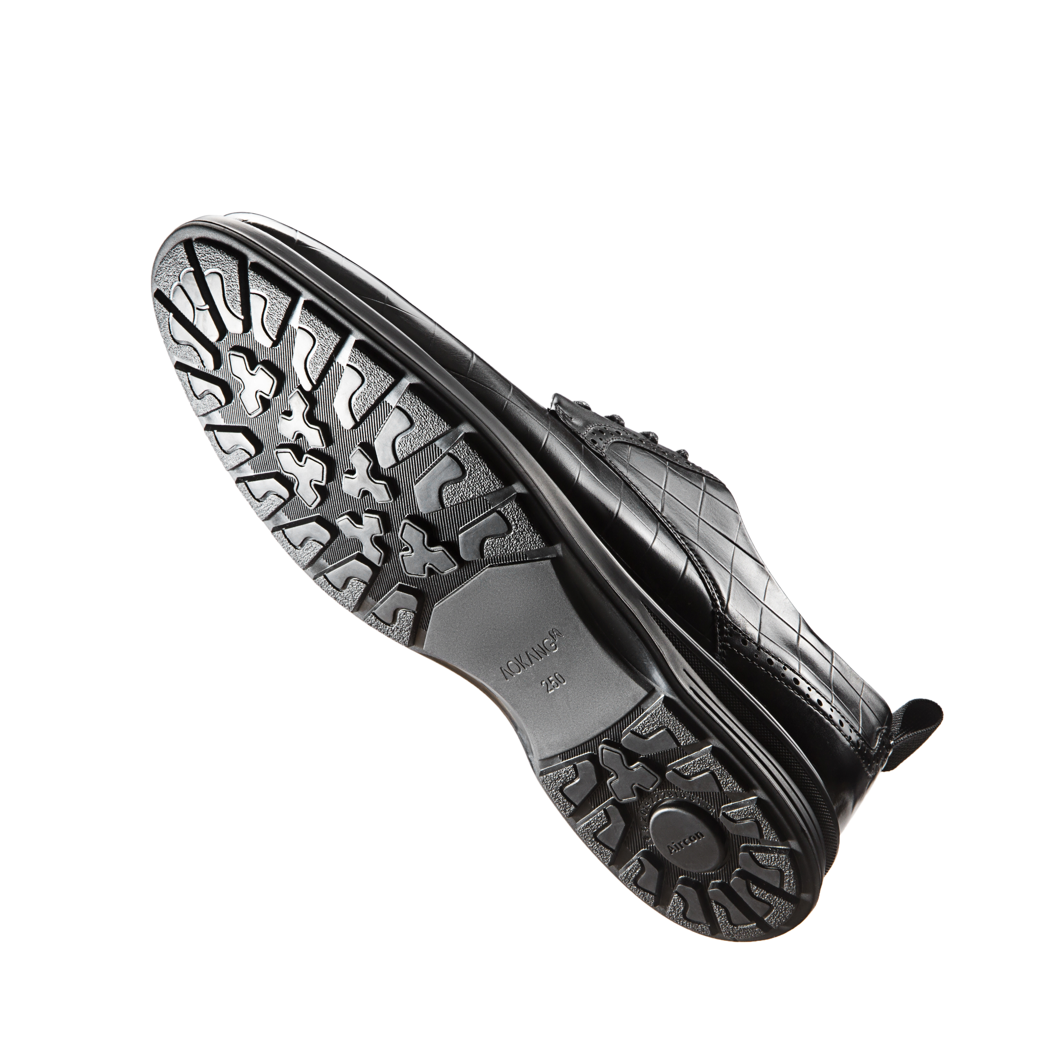 Aokang Oxford Business Shoes 'British Plaid Black' 圖 4