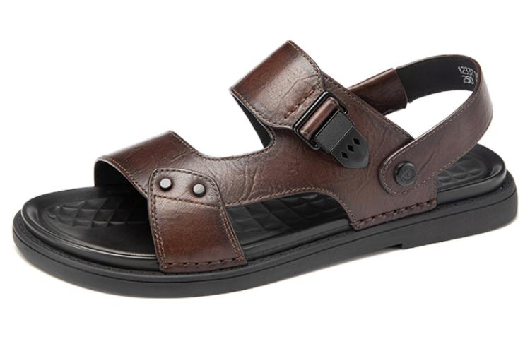 Aokang PRM Leather 'Brown Fashion Sport Sandals'