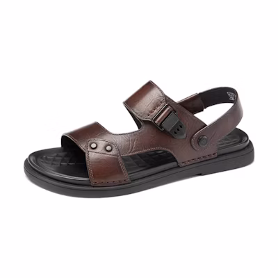 Aokang PRM Leather 'Brown Fashion Sport Sandals'