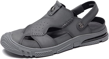 Aokang PU 'Breathable Comfortable Grey Men's Sandals' 1223723010 Aokang PU 'Breathable Comfortable Grey Men's Sandals' 1223723010