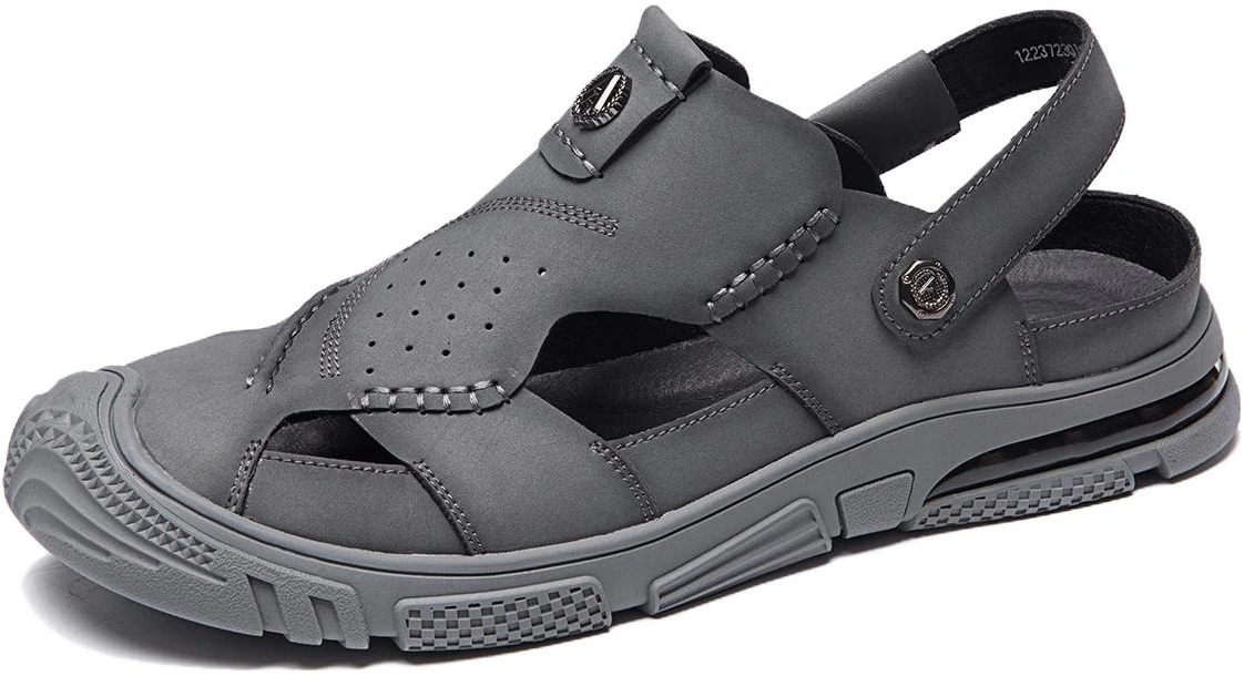 aokang-pu-breathable-comfortable-grey-men-s-sandals-1223723010