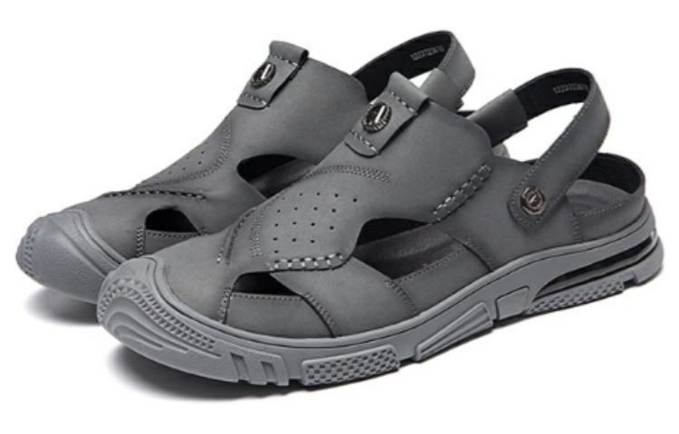 Order Aokang PU 'Breathable Comfortable Grey Men's Sandals' 1223723010