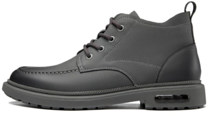 Aokang PU 'Vintage British Round Toe Lace-Up Mid-Calf Martin Boots Grey' 1223223026 Buy Aokang PU 'Vintage British Round Toe Lace-Up Mid-Calf Martin Boots Grey' 1223223026