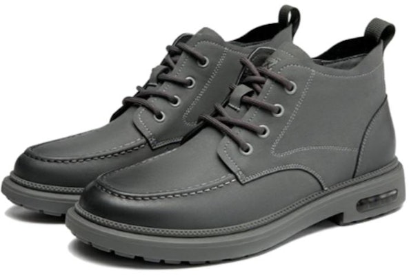 Aokang PU 'Vintage British Round Toe Lace-Up Mid-Calf Martin Boots Grey' 1223223026 Lookbook Aokang PU 'Vintage British Round Toe Lace-Up Mid-Calf Martin Boots Grey' 1223223026