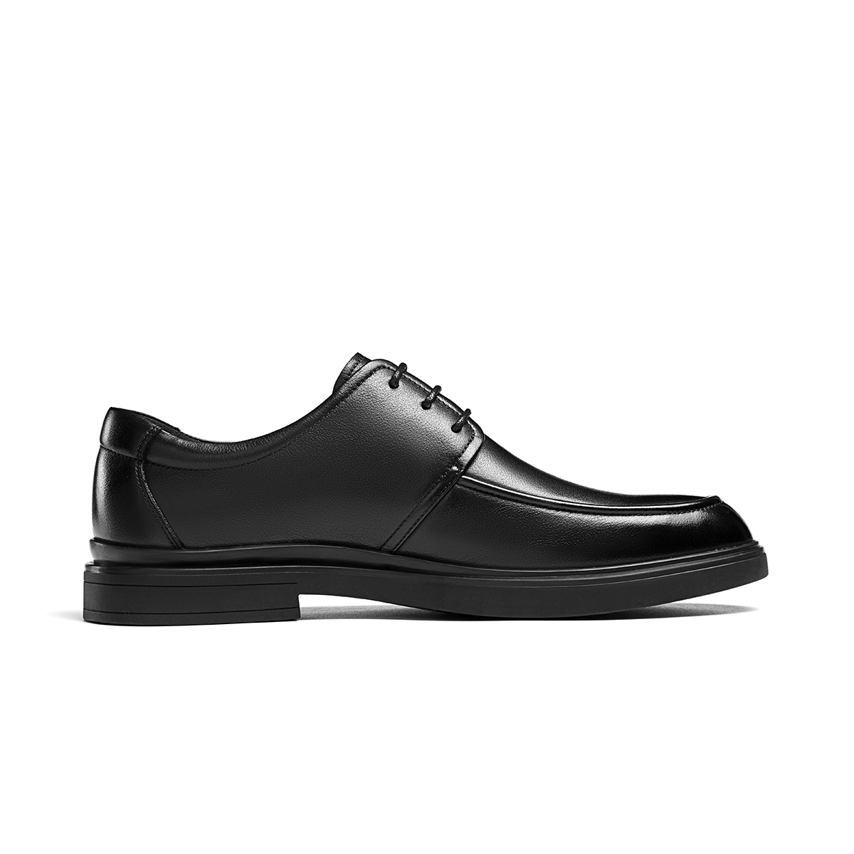 Aokang Retro Business Dress Shoes 'Black Leather Lace-Up' 圖 3