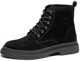 Aokang Round Toe Lace-Up Ankle Boots 'Black Leather' 1223223035 Aokang Round Toe Lace-Up Ankle Boots 'Black Leather' 1223223035