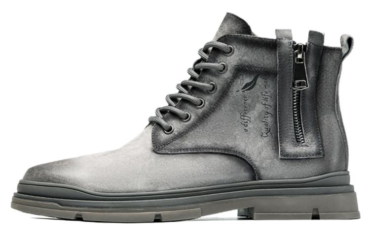 Aokang Round Toe Short Boot 'Khaki' 1223923006