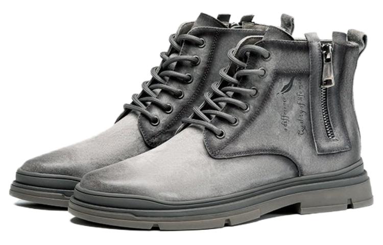 Lookbook Aokang But Kasut Hujung Bulat 'Khaki' 1223923006