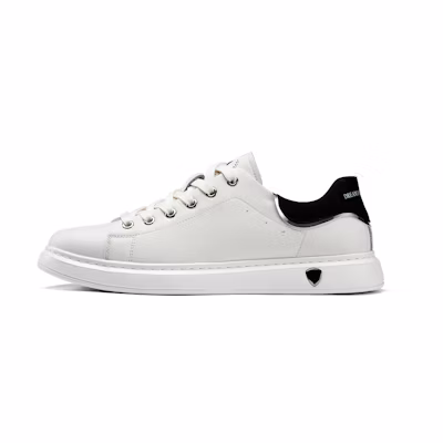 Aokang Synthetic Leather Low Top 'Casual CMFT Black and White'