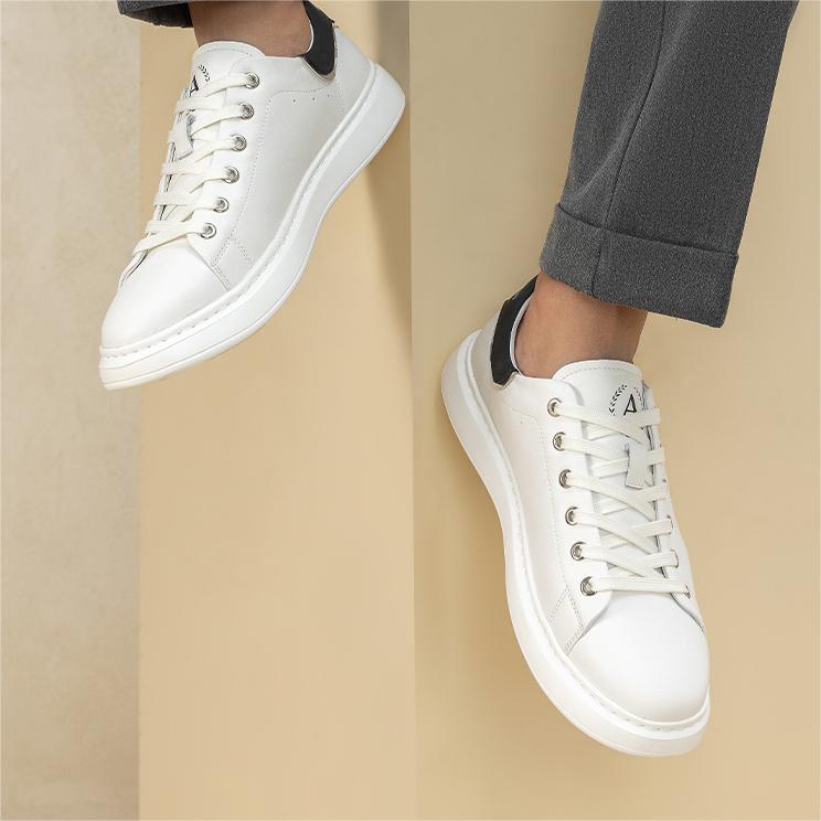 Aokang Synthetic Leather Low Top 'Casual CMFT Black and White' 圖 16