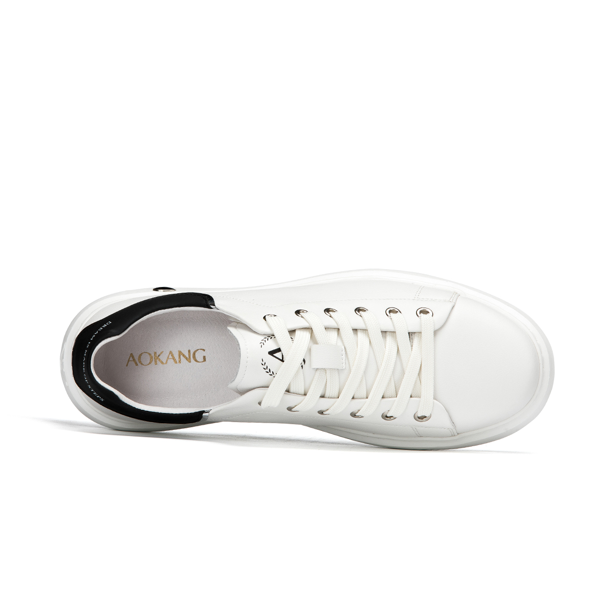 Aokang Synthetic Leather Low Top 'Casual CMFT Black and White' 圖 3