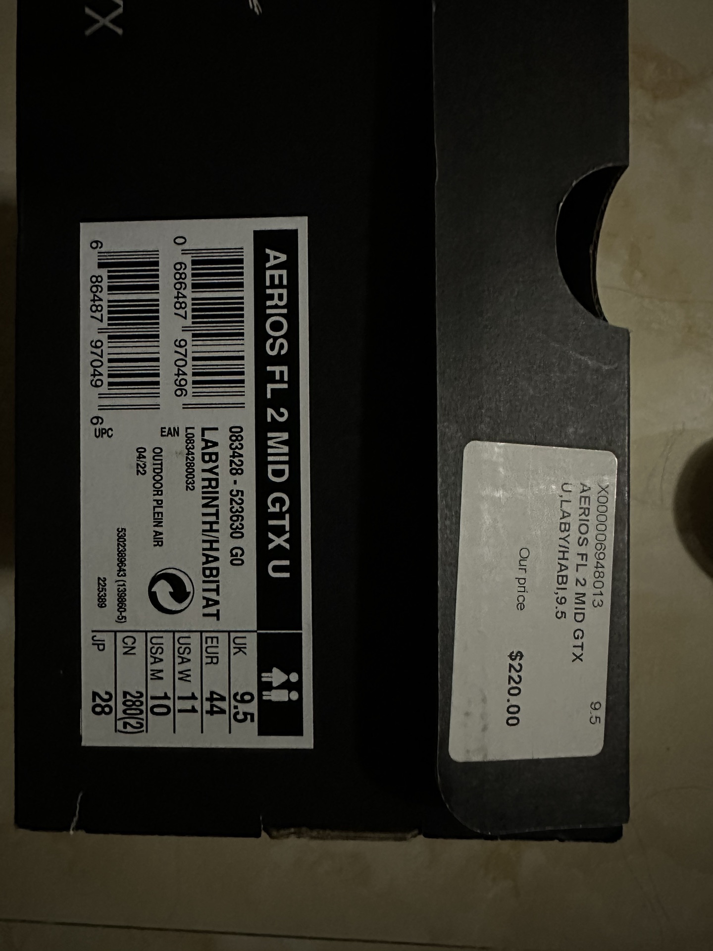 Arc'teryx AERIOS MID GTX 'Black' 圖 3