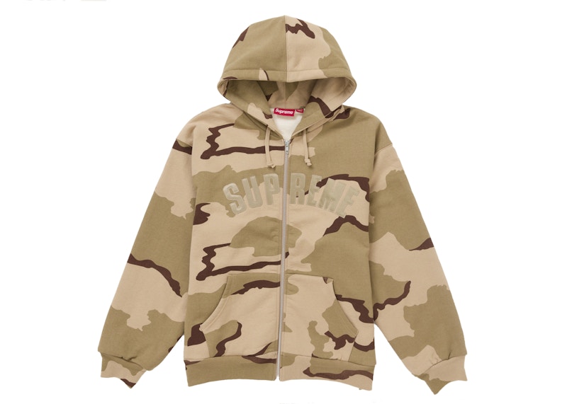 Arc Thermal Zip Up Hooded Sweatshirt Desert Camo