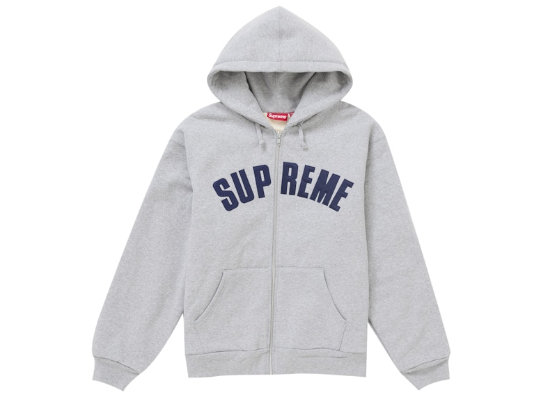 Arc Thermal Zip Up Hooded Sweatshirt Heather Grey