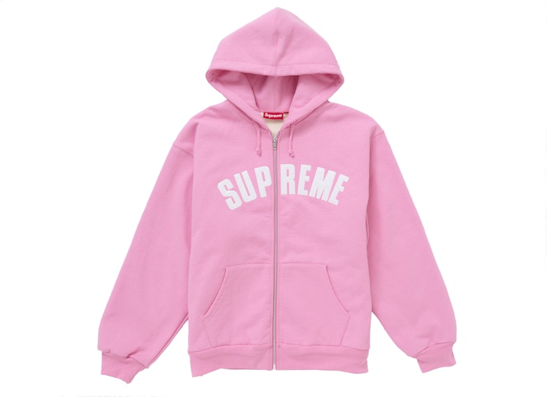 Arc Thermal Zip Up Hooded Sweatshirt Pink