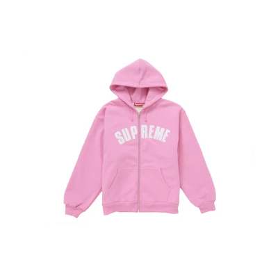 Arc Thermal Zip Up Hooded Sweatshirt Pink