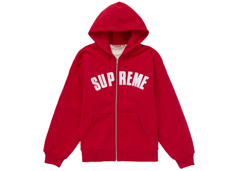 Arc Thermal Zip Up Hooded Sweatshirt Red