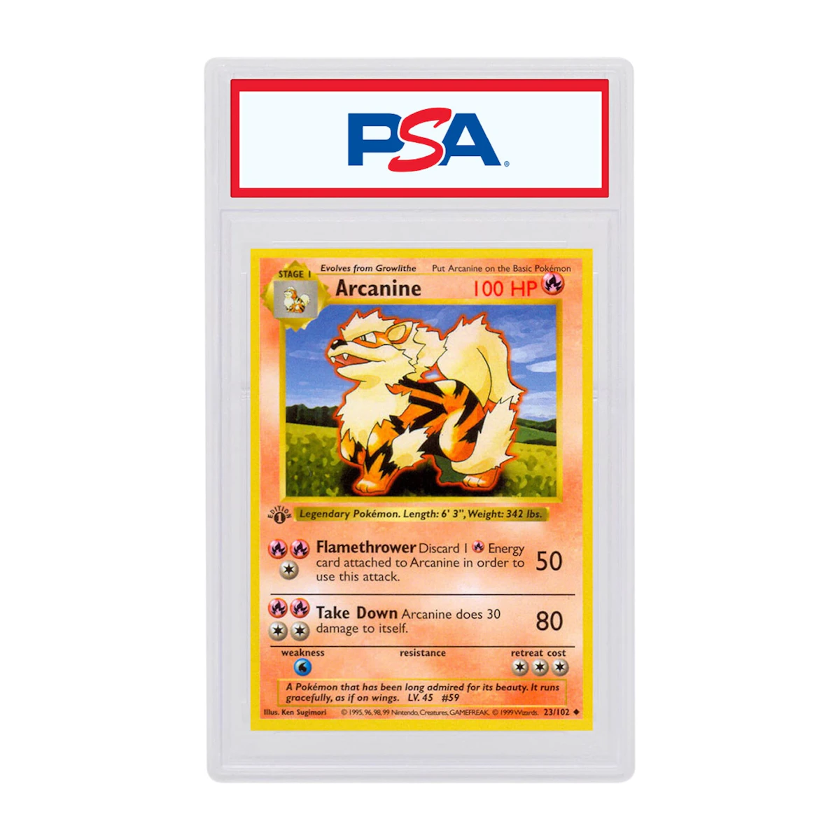 Buy Arcanine 1999 Pokemon TCG Base Set 1st Edition #23/102 - Novelship Buy Arcanine 1999 Pokemon TCG Base Set 1st Edition #23/102 - Novelship