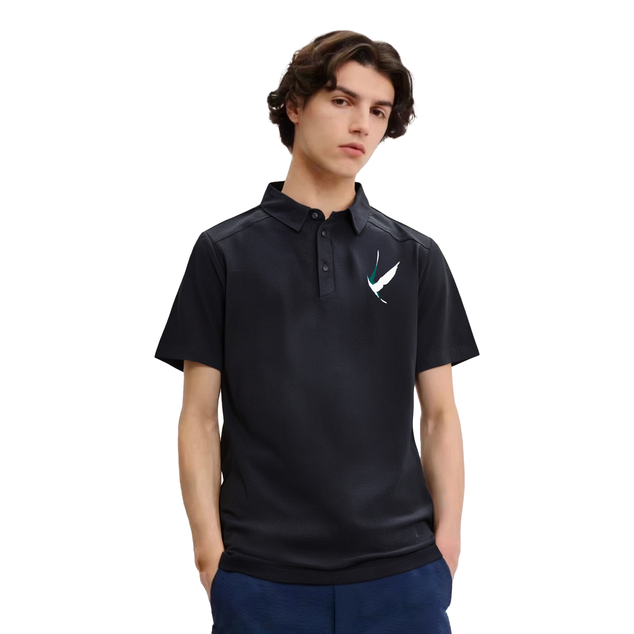 Purchase Arcteryx [Custom Apparel] Arc'teryx Captive Minimalist Bird Logo Unisex Polo Shirt. 28536（Team1016-A9）