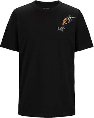 始祖鸟Arc''teryx KRAGG GGMZ黑色标志印花透气T恤 X000009533(Group116 Buy 始祖鸟Arc''teryx KRAGG GGMZ黑色标志印花透气T恤 X000009533(Group116