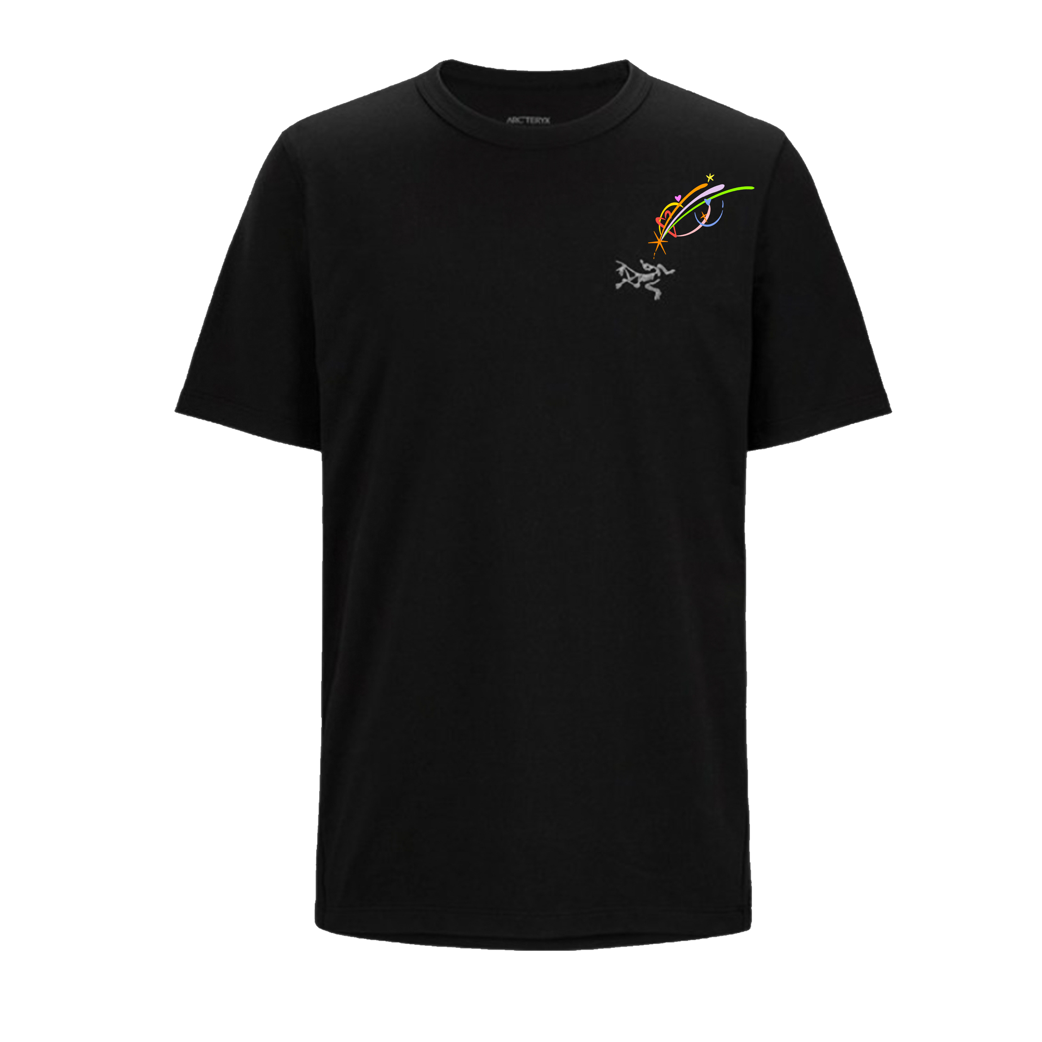 Order Arcteryx [Custom Apparel] Arc'teryx KRAGG GGMZ Black Logo Print Breathable  T-Shirt X000009533(Group116