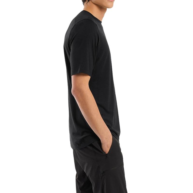 Purchase Arcteryx  Ionia Merino Wool Crewneck Breathable T-Shirt Black L08510600