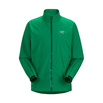 Arcteryx KADIN SS23 Green Softshell Jacket with Logo and Stand Collar. 30561