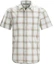 Order Arcteryx Kemeja Lengan Pendek Corak Plaid Warna Putih dengan Butang 17217