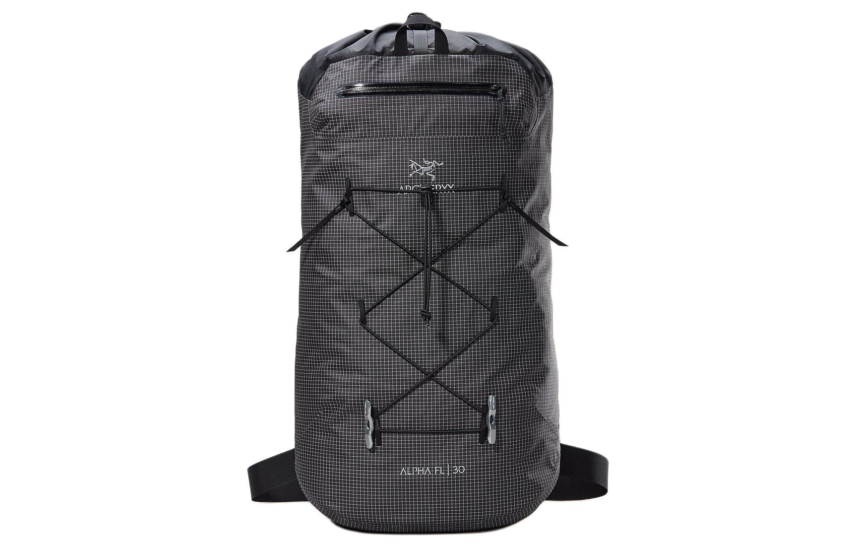 Arcteryx ALPHA 30L Lightweight Durable Nylon Backpack - Black Unisex Outdoor Bag X000007557-BLACK