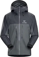 Arcteryx Alpha AR Jacket Gray Colorblock Logo Hooded Zip Jacket - Casual X000004811 Arcteryx Alpha AR Jacket Gray Colorblock Logo Hooded Zip Jacket - Casual X000004811