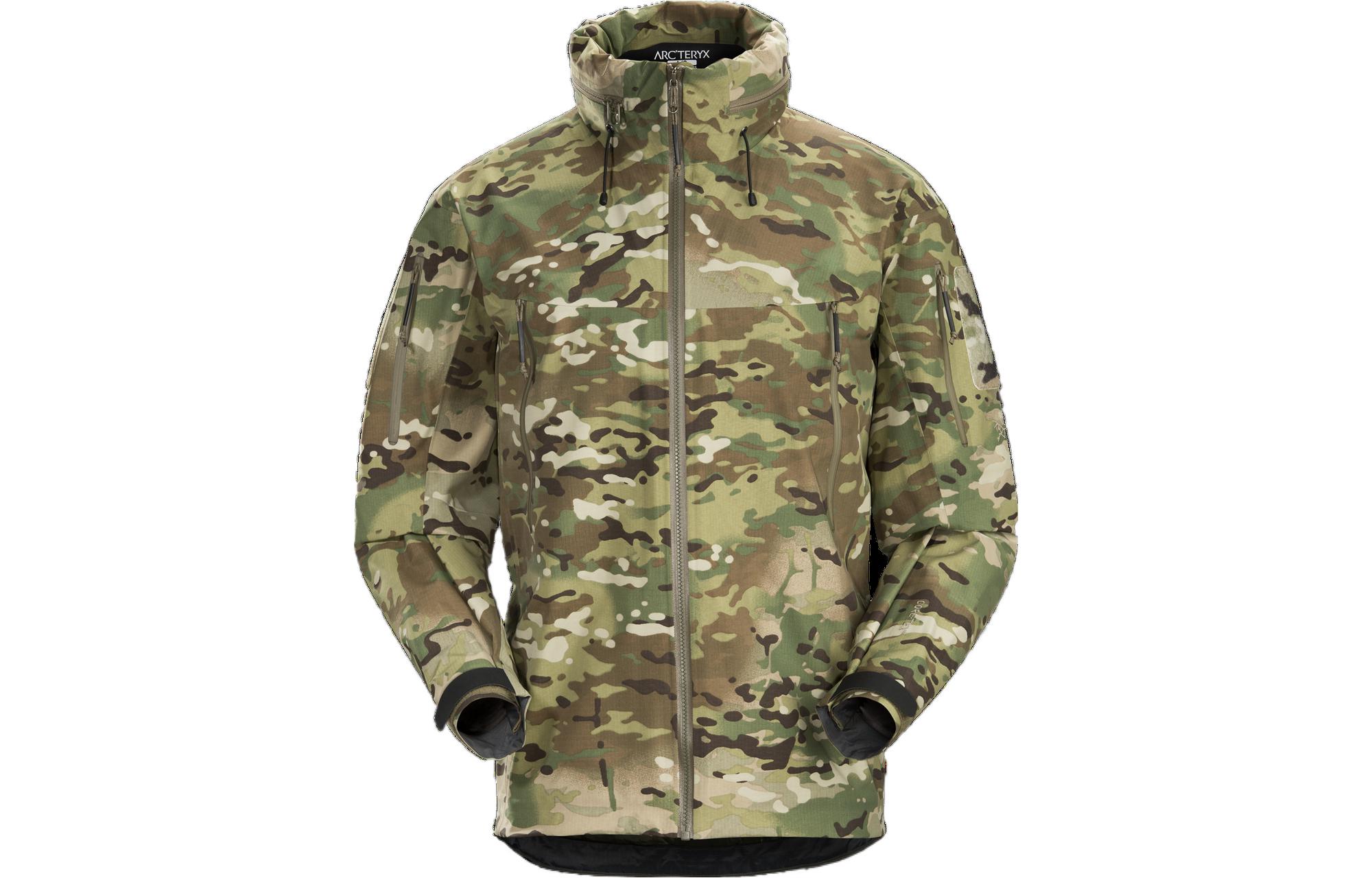 Arcteryx ALPHA Gen 2.1  Green Camo Windbreaker Jacket Breathable. 29368