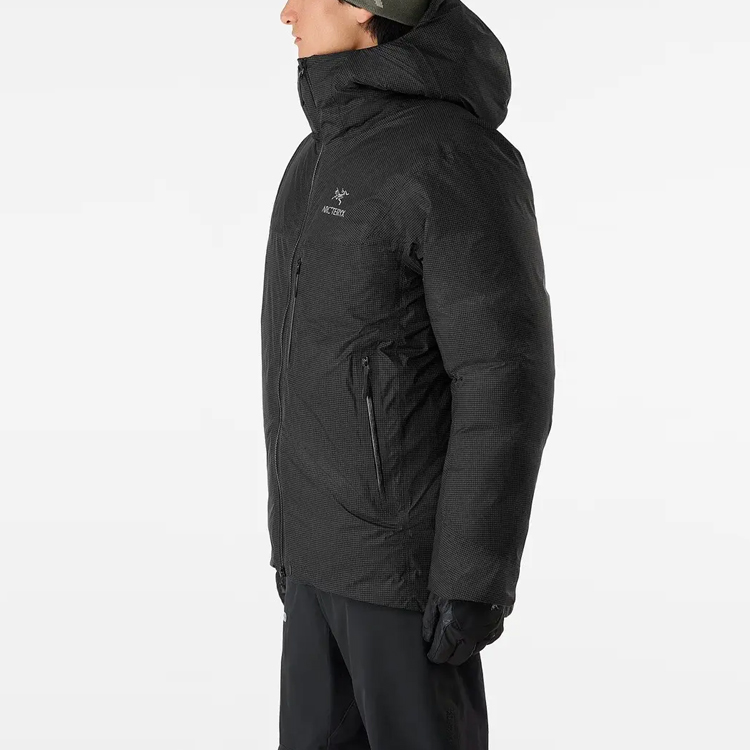 Details for Arcteryx Alpha Lightweight  Hooded Down Jacket - Solid Color Long Sleeve 29699