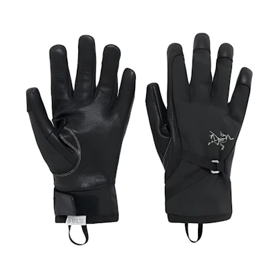 Arcteryx Alpha SL Embroidered Goat Leather Sports Gloves Unisex Black. 30081