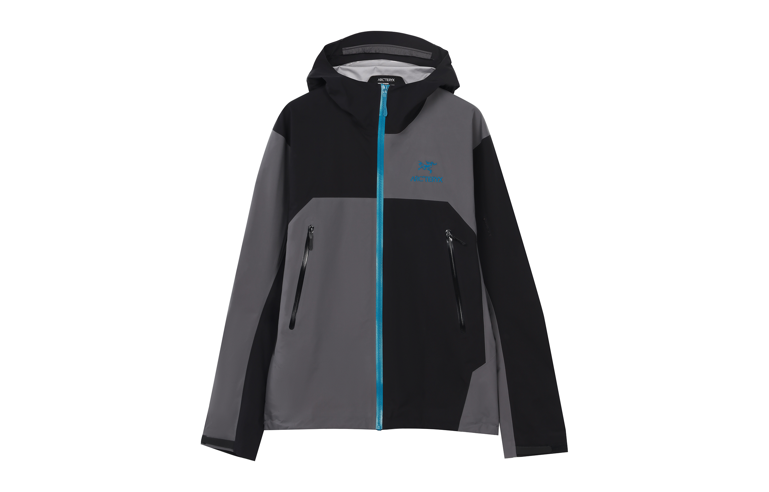 Order Arcteryx Arc'teryx BETA Jacket Recut N07  Waterproof Windproof Hooded Shell Black/Grey/Blue 31408