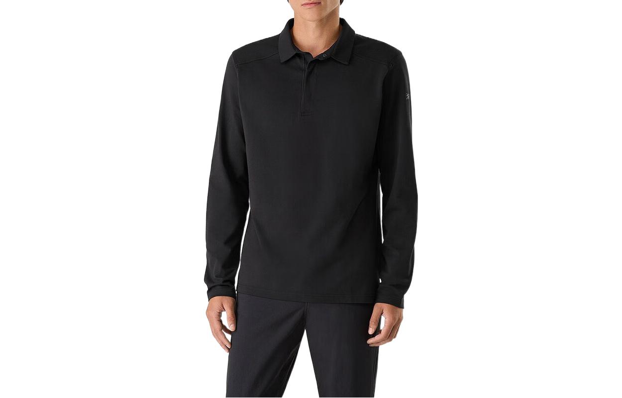 Lookbook Arcteryx Arc'teryx Captive  Black Long Sleeve Outdoor Polo Shirt Casual Wear 30124