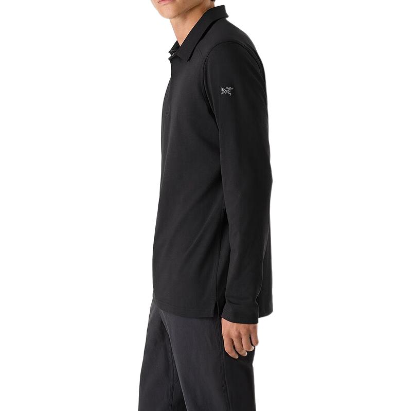 Details for Arcteryx Arc'teryx Captive  Black Long Sleeve Outdoor Polo Shirt Casual Wear 30124