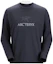 Sizing 아크테릭스 캡티브 아크워드 로고 프린트 레트로 통기성 긴팔 티셔츠 30225