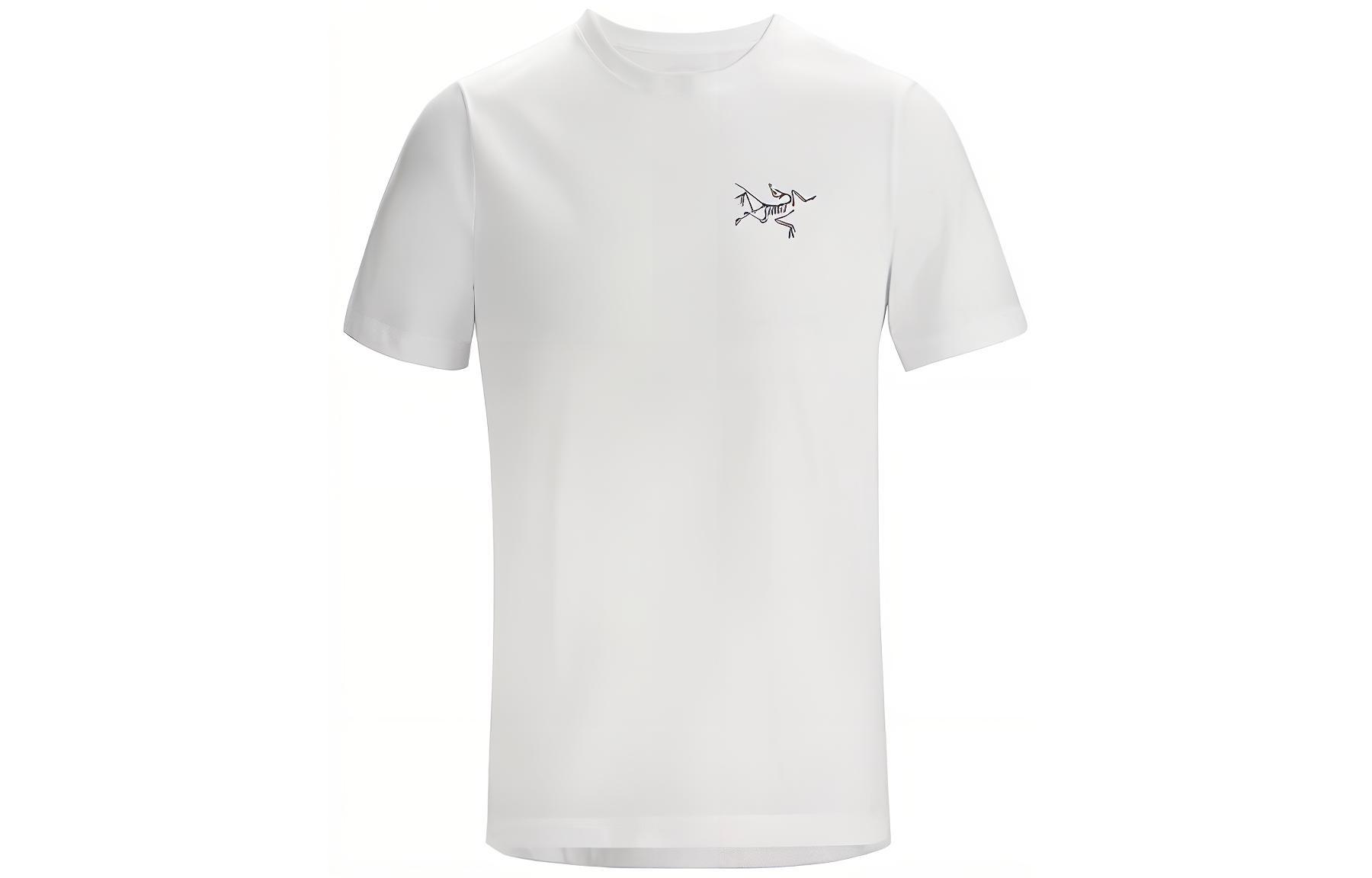 Order Arcteryx Arc'teryx Emblem Series  Slim Fit White Crewneck Graphic T-Shirt Vintage Style 28860