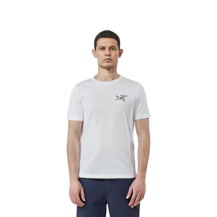 Shop Arcteryx Arc'teryx Emblem Series  Slim Fit White Crewneck Graphic T-Shirt Vintage Style 28860