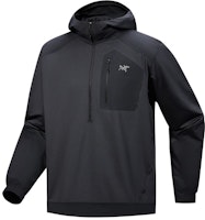 Arcteryx Arc'teryx Konseal Black Embroidered Logo Hoodie - Breathable Solid Color X000009807 Arcteryx Arc'teryx Konseal Black Embroidered Logo Hoodie - Breathable Solid Color X000009807