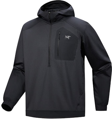Arcteryx Arc'teryx Konseal Black Embroidered Logo Hoodie - Breathable Solid Color X000009807 Lookbook Arcteryx Arc'teryx Konseal Black Embroidered Logo Hoodie - Breathable Solid Color X000009807